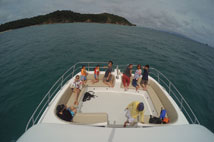 ทัวร์ล่องเรือยอร์ชเกาะไม้ท่อน เกาะพีพี Sunset Cruise Power Catamaran