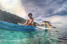ทัวร์ล่องเรือยอร์ชเกาะไม้ท่อน เกาะพีพี Sunset Cruise Power Catamaran